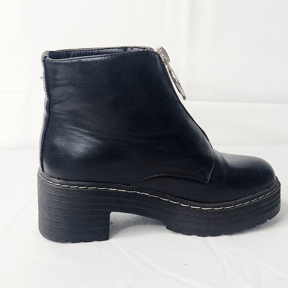 Seven 7 Zoe Black Platform Boots - Picture 5 of 9